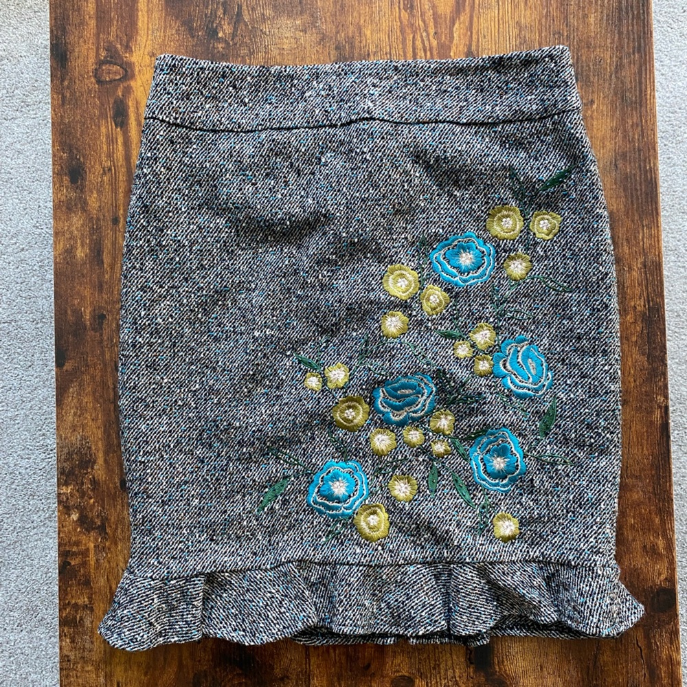 Womens Grey Business Skirt
